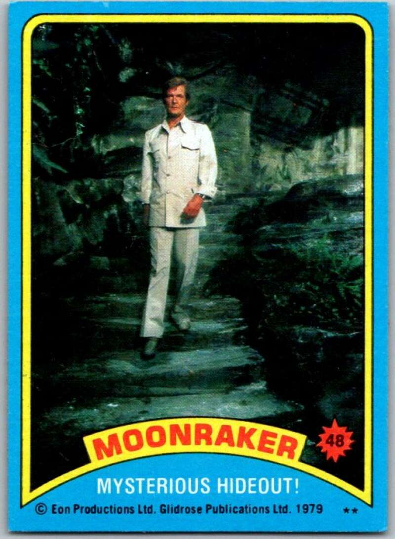 1979 Topps James Bond Moonraker #48 Mysterious hideout V45683