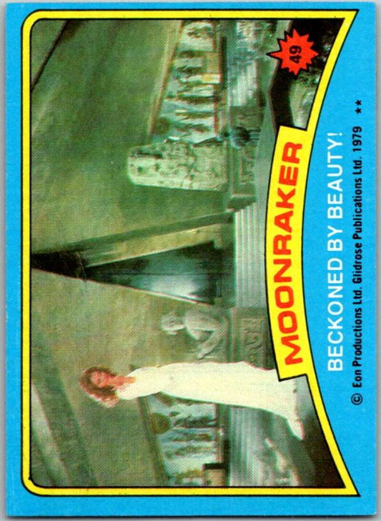 1979 Topps James Bond Moonraker #49 Beckoned by beauty   V45686