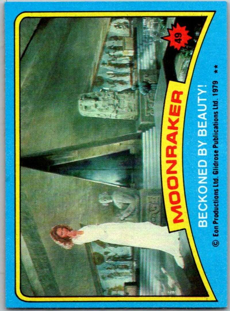 1979 Topps James Bond Moonraker #49 Beckoned by beauty V45687