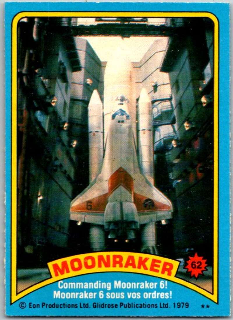 1979 Topps James Bond Moonraker #62 Commanding Moonraker 6 V45696