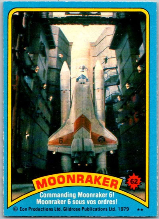 1979 Topps James Bond Moonraker #62 Commanding Moonraker 6   V45696