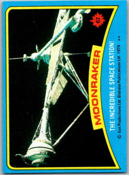 1979 Topps James Bond Moonraker #67 The incredible space station   V45698