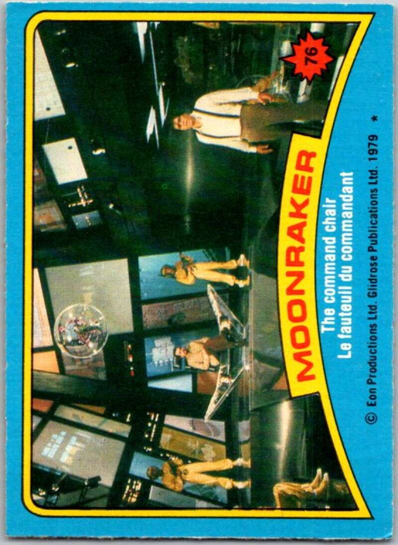 1979 Topps James Bond Moonraker #76 The Command Chair V45701