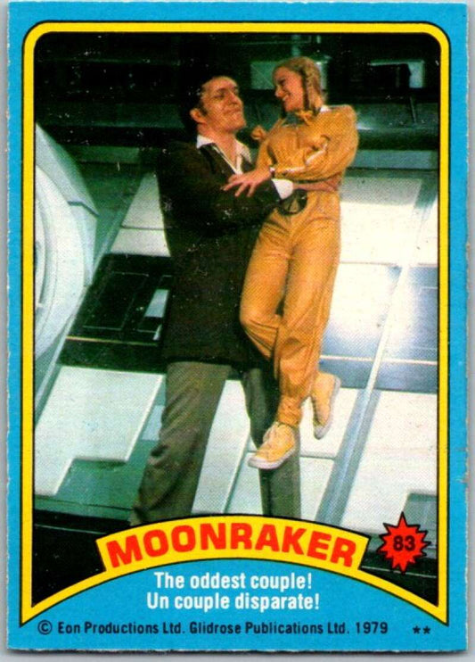 1979 Topps James Bond Moonraker #83 The oddest couple   V45705