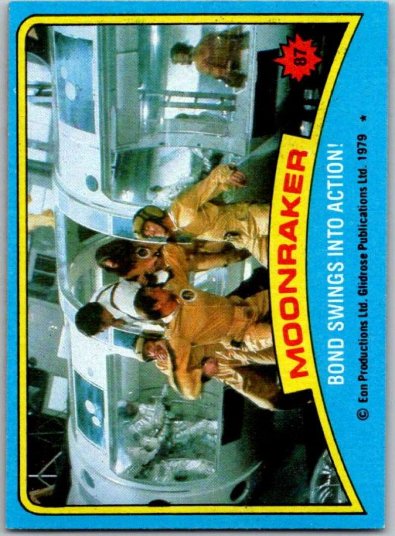 1979 Topps James Bond Moonraker #87 Bond swings into action   V45706