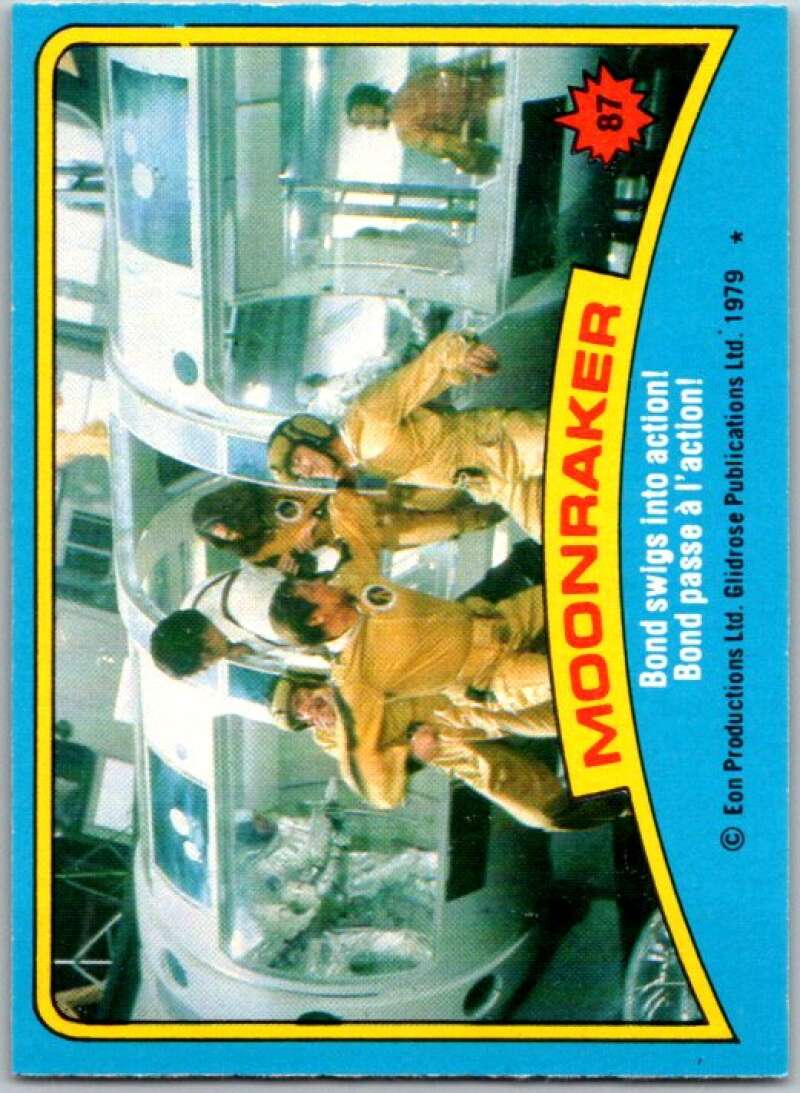 1979 Topps James Bond Moonraker #87 Bond swings into action V45708