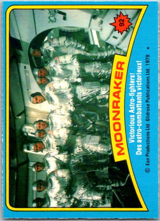 1979 Topps James Bond Moonraker #92 Victorious Astro-fighters   V45712