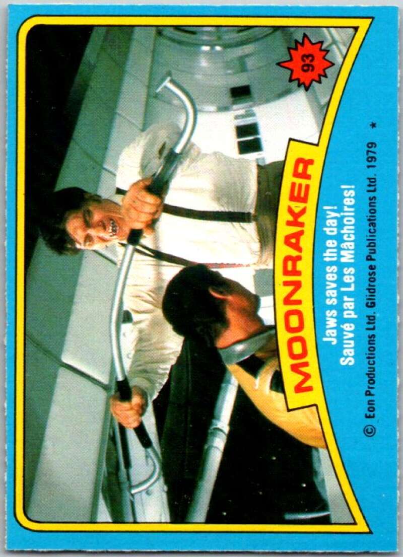 1979 Topps James Bond Moonraker #93 Jaws saves the day V45713