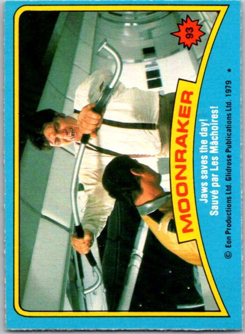 1979 Topps James Bond Moonraker #93 Jaws saves the day V45714