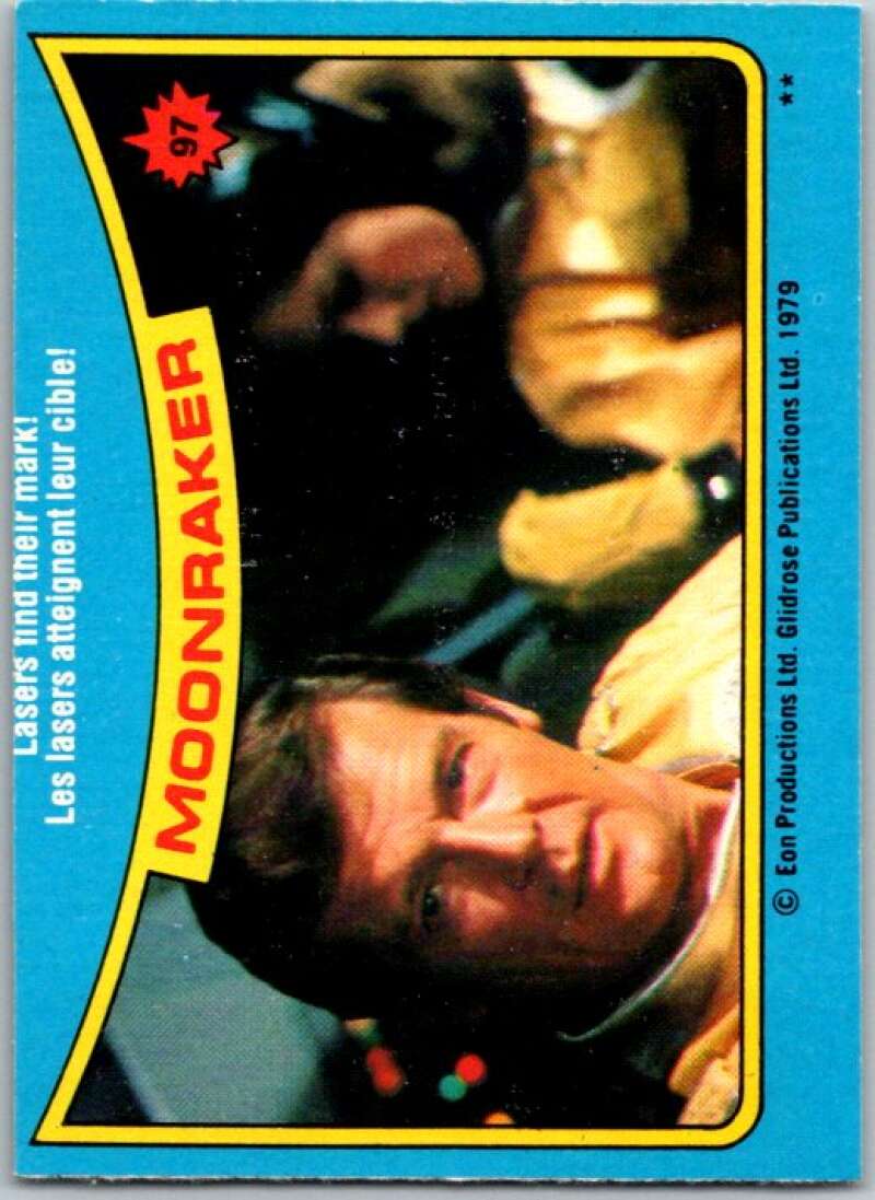1979 Topps James Bond Moonraker #97 Lasers find their mark V45717