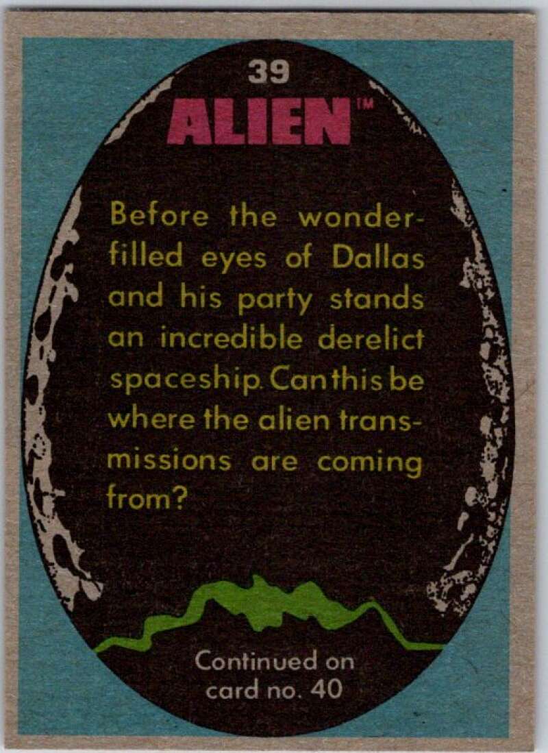 1979 Alien #39 The Derelict Spaceship V45855