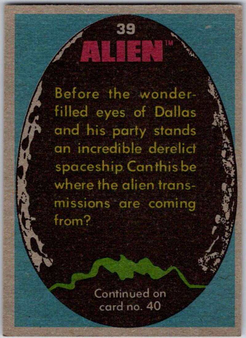 1979 Alien #39 The Derelict Spaceship V45856