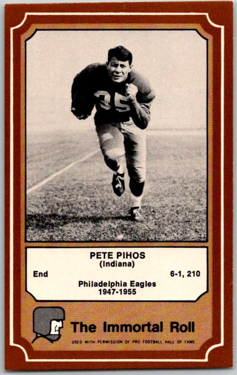 1975 Fleer The Immortal Roll Football #NNO Pete Pihos V46007