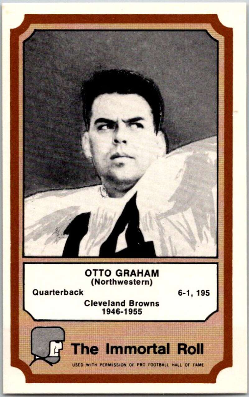 1974 Fleer The Immortal Roll Football #NNO Otto Graham V46035