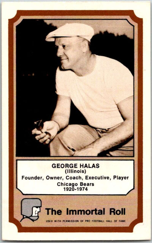 1974 Fleer The Immortal Roll Football #NNO George Halas  V46040