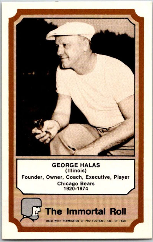 1974 Fleer The Immortal Roll Football #NNO George Halas  V46041