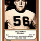 1974 Fleer The Immortal Roll Football #NNO Bill Hewitt  V46049