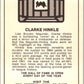 1974 Fleer The Immortal Roll Football #NNO Clarke Hinkle  V46051