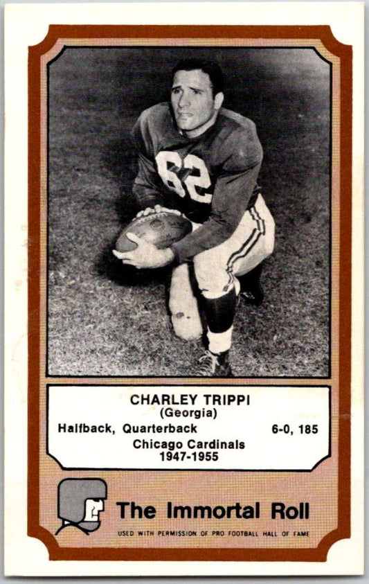 1975 Fleer The Immortal Roll Football #NNO Charley Trippi  V46108