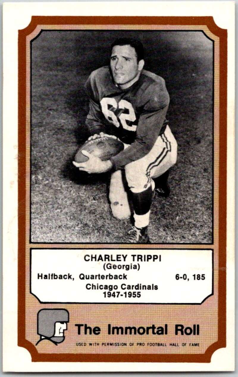1975 Fleer The Immortal Roll Football #NNO Charley Trippi V46108