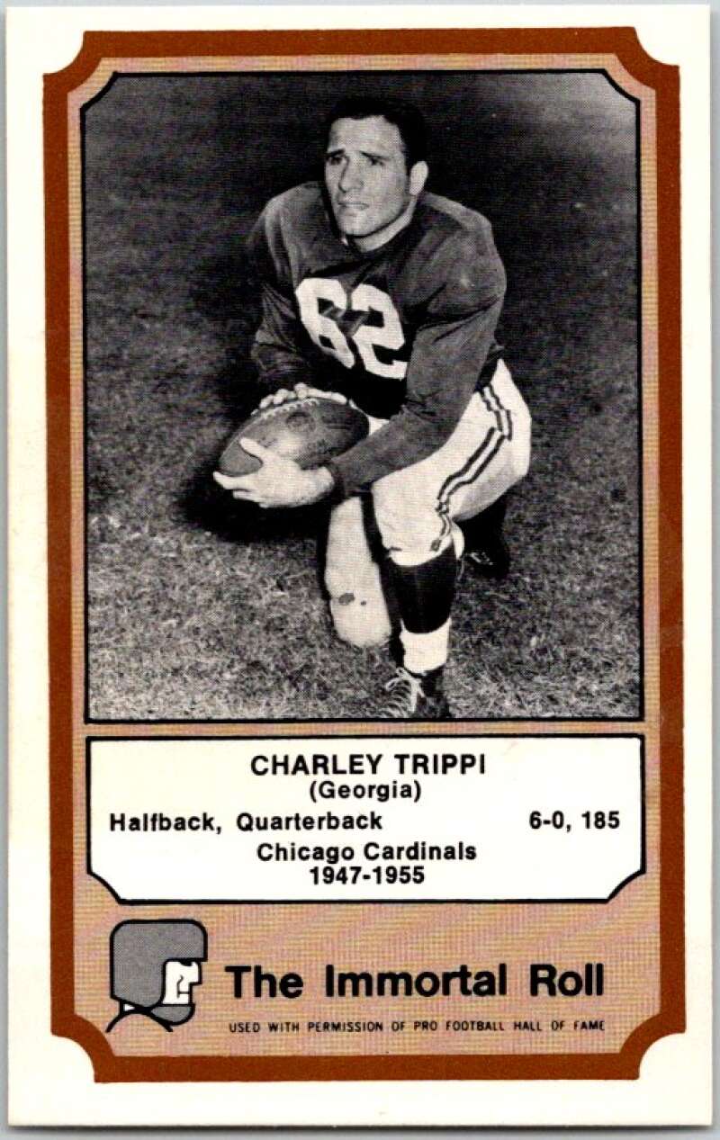 1976 Fleer The Immortal Roll Football #NNO Charley Trippi V46109