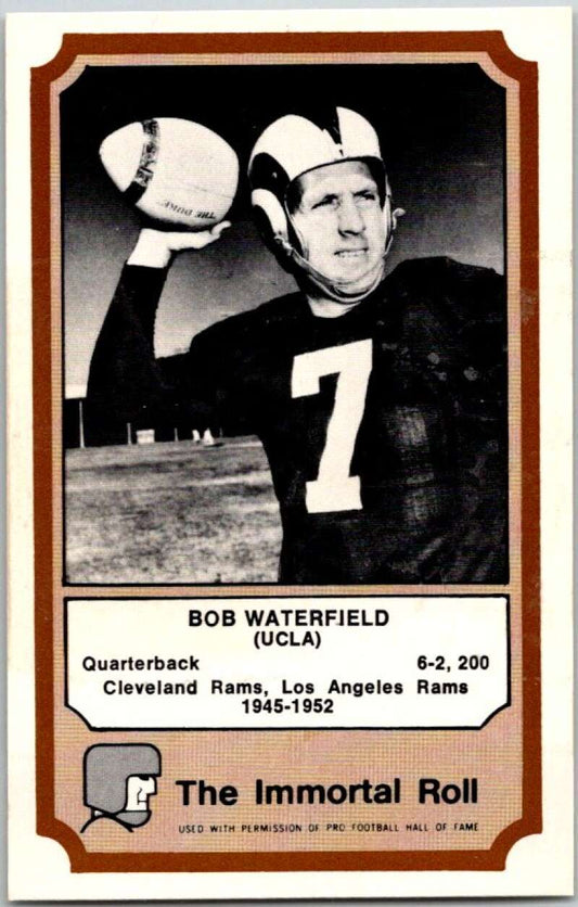 1975 Fleer The Immortal Roll Football #NNO Bob Waterfield  V46121