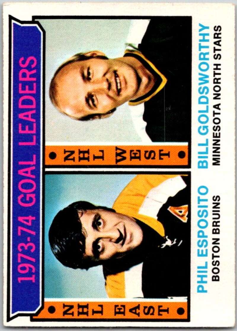 1974-75 O-Pee-Chee #1 Bill Goldsworthy LL Minnesota North Stars V46122