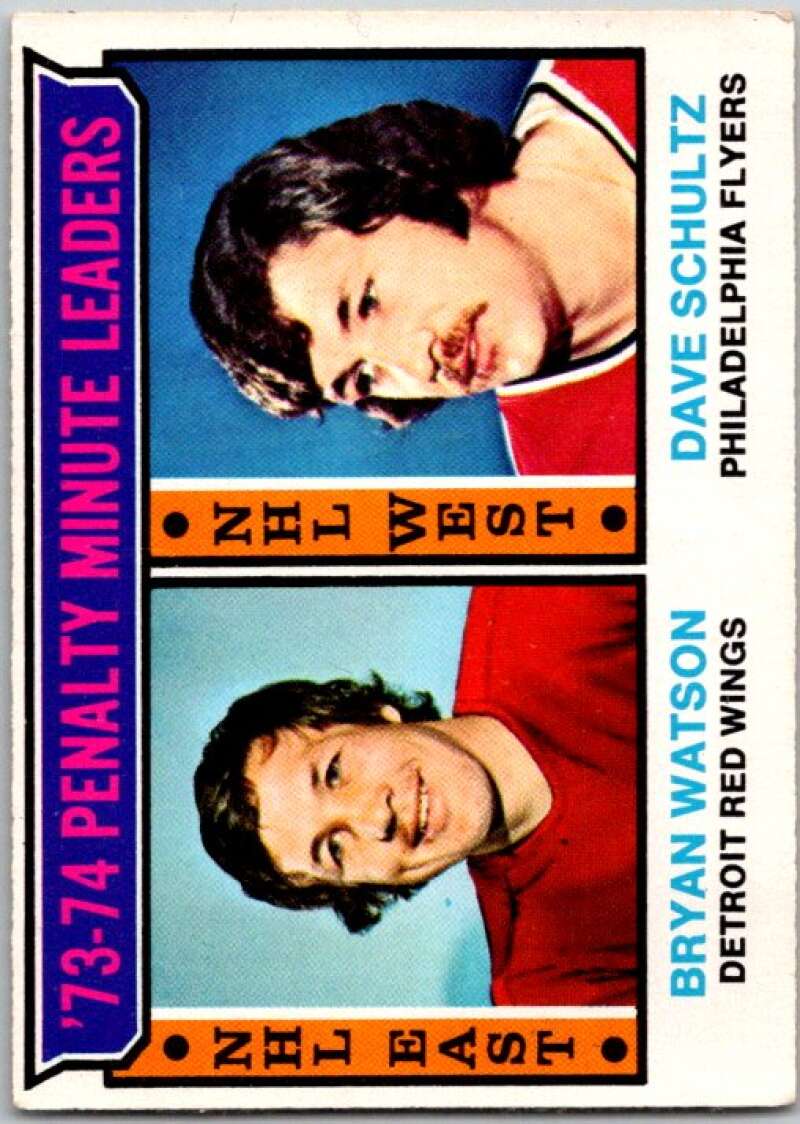 1974-75 O-Pee-Chee #5 Dave Schultz LL Philadelphia Flyers V46126