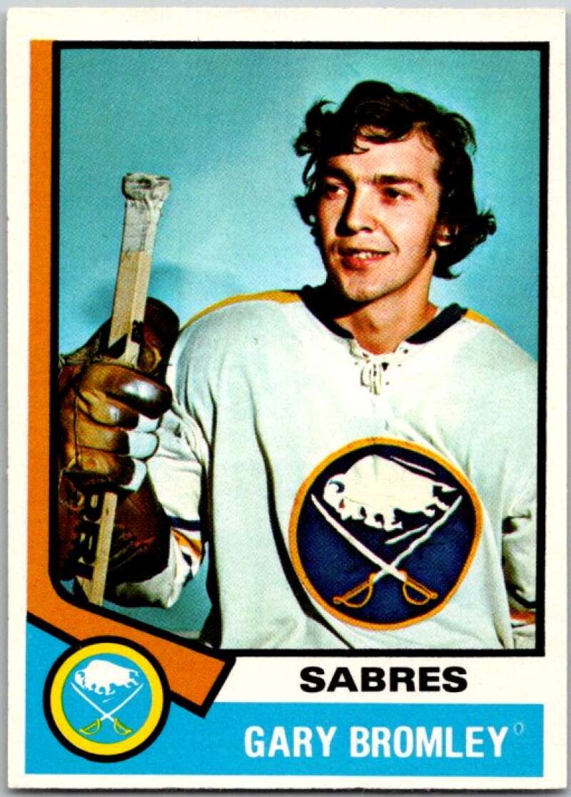 1974-75 O-Pee-Chee #7 Gary Bromley RC Rookie Buffalo Sabres V46128