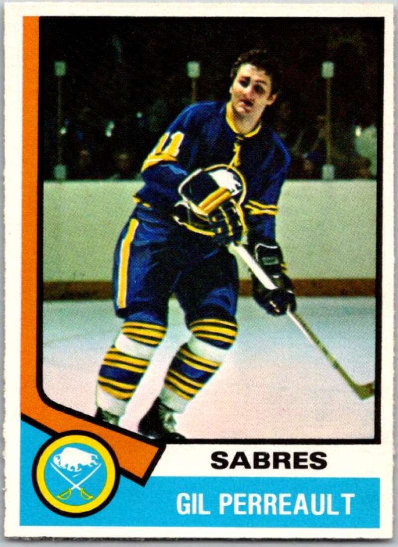 1974-75 O-Pee-Chee #25 Gilbert Perreault Buffalo Sabres V46146
