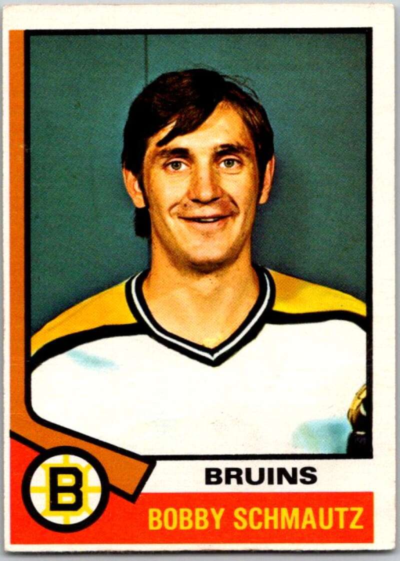 1974-75 O-Pee-Chee #27 Bobby Schmautz Boston Bruins V46148