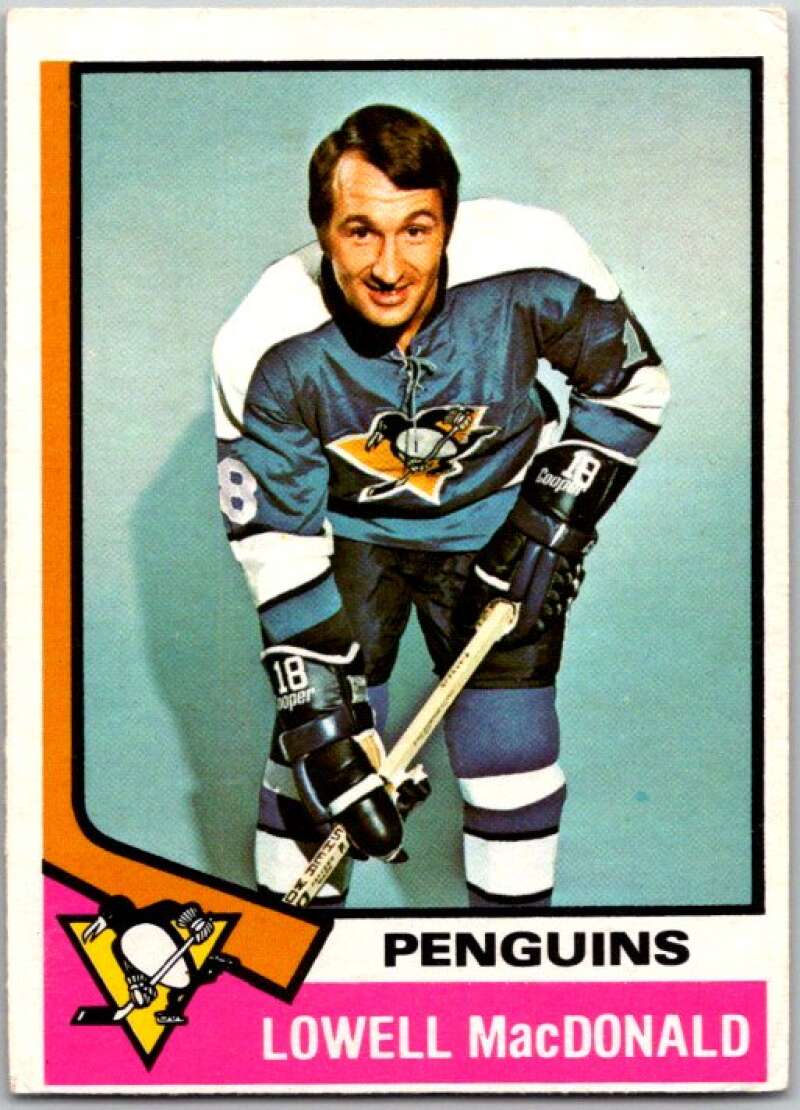 1974-75 O-Pee-Chee #30 Lowell MacDonald UER Pittsburgh V46151