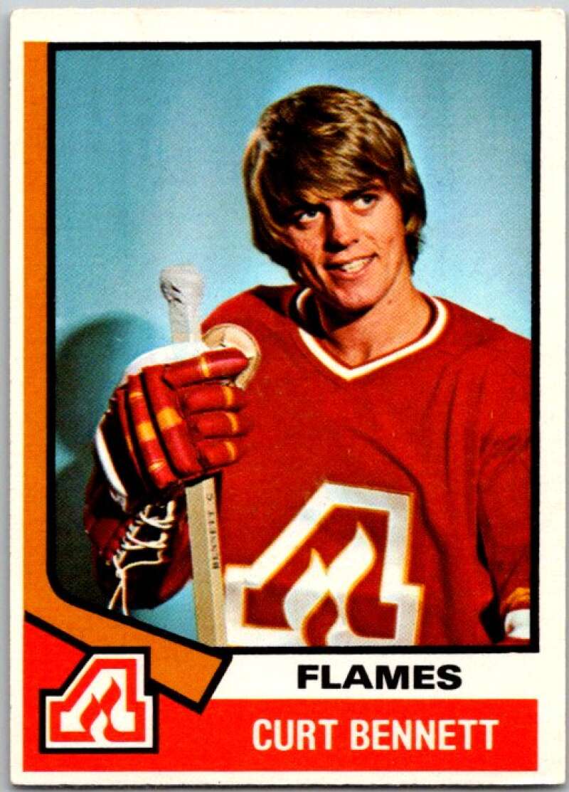 1974-75 O-Pee-Chee #33 Curt Bennett Atlanta Flames V46154