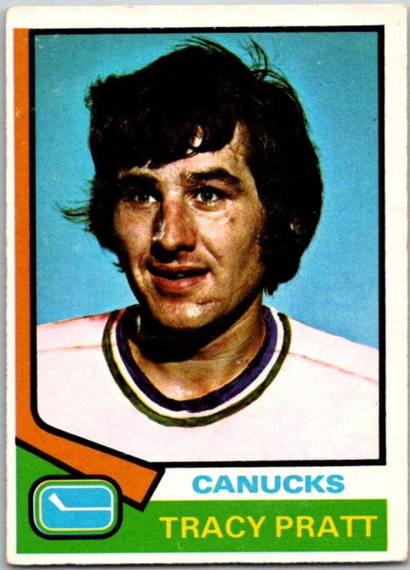 1974-75 O-Pee-Chee #41 Tracy Pratt Vancouver Canucks V46162