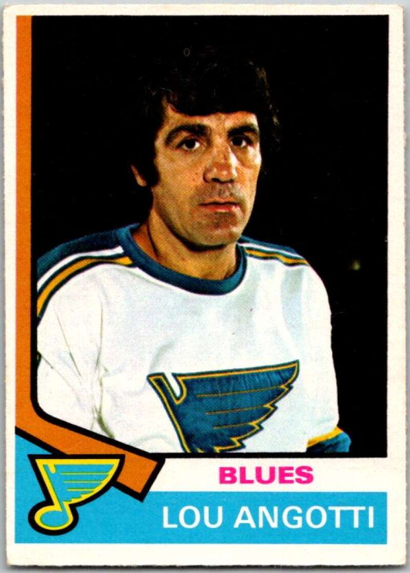 1974-75 O-Pee-Chee #63 Lou Angotti CO V46184