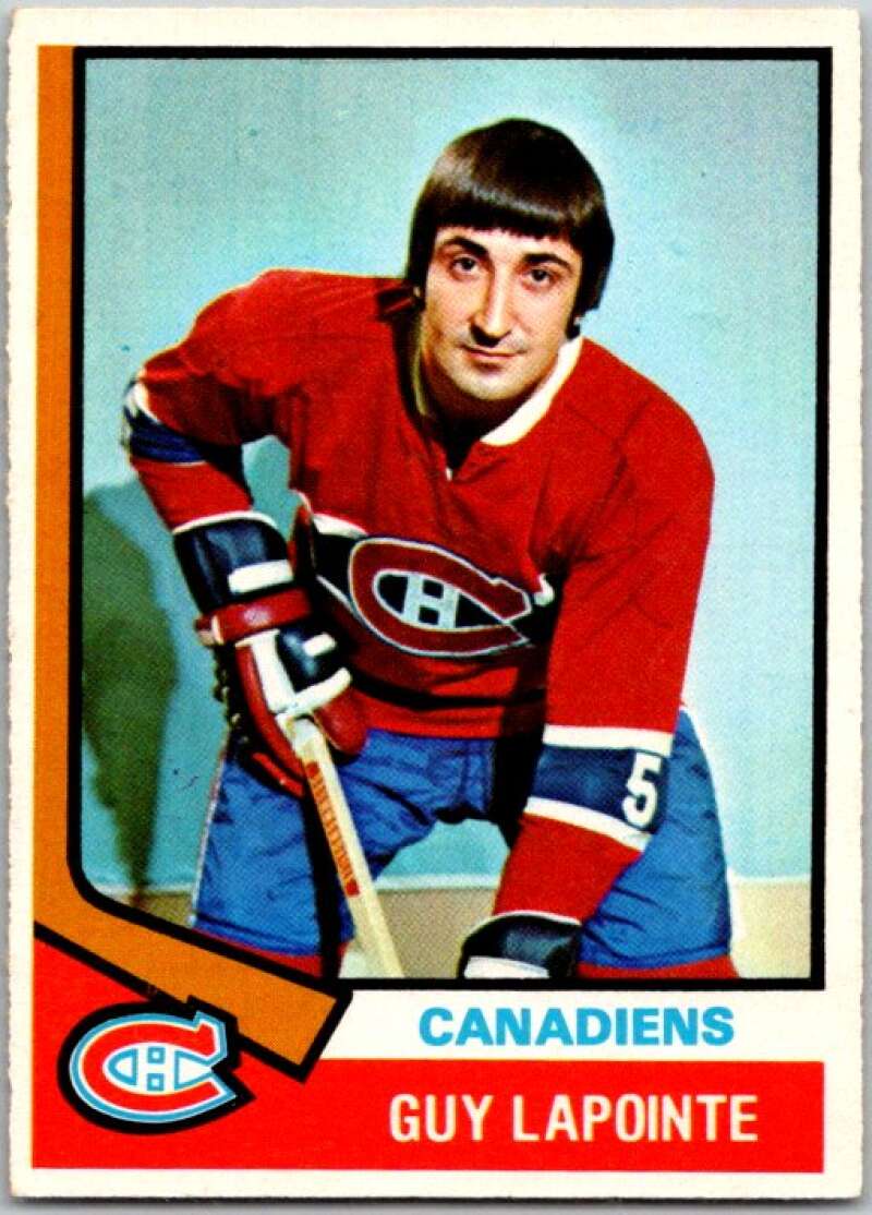 1974-75 O-Pee-Chee #70 Guy Lapointe Montreal Canadiens V46191