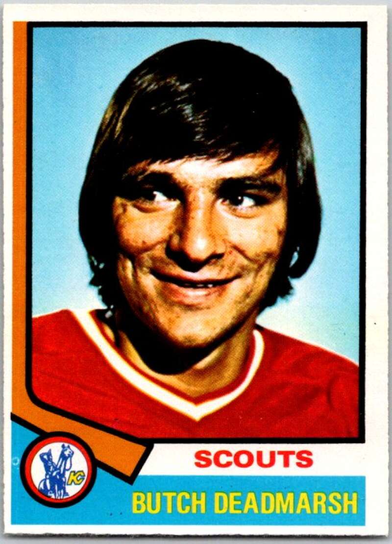 1974-75 O-Pee-Chee #73 Butch Deadmarsh Kansas City Scouts V46194