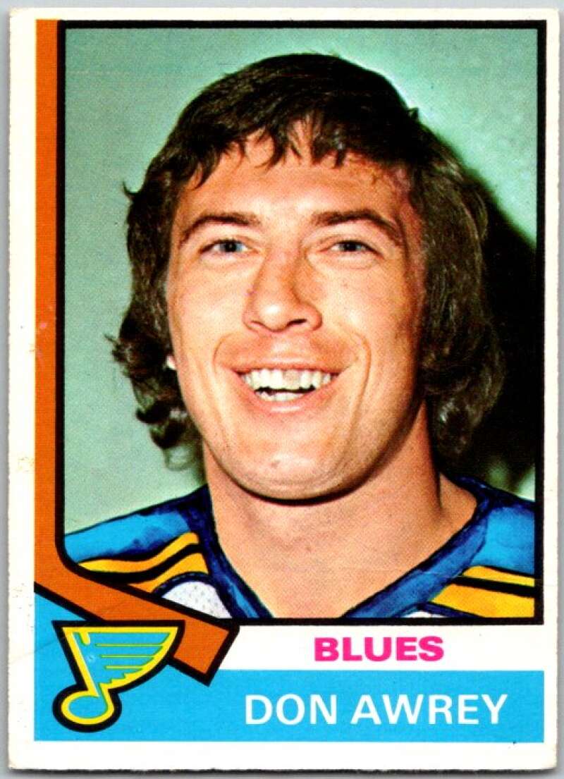 1974-75 O-Pee-Chee #80 Don Awrey St. Louis Blues V46201