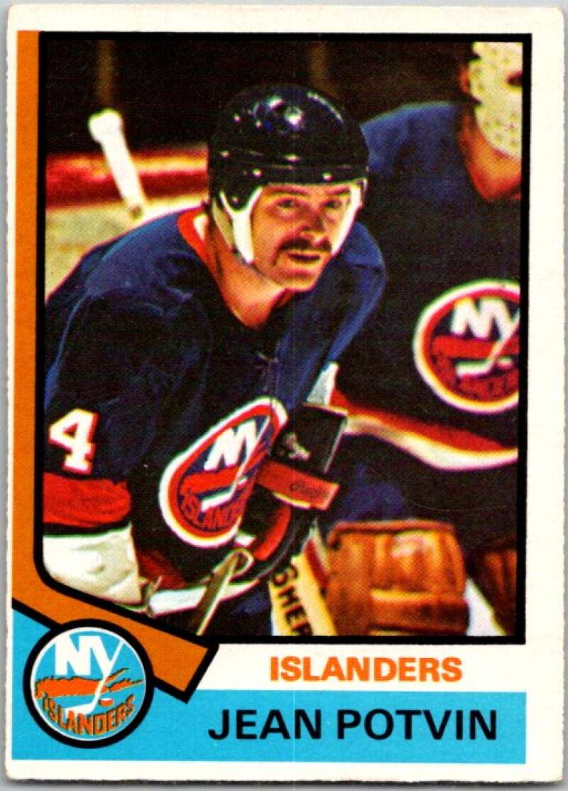 1974-75 O-Pee-Chee #101 Jean Potvin RC Rookie New York V46221