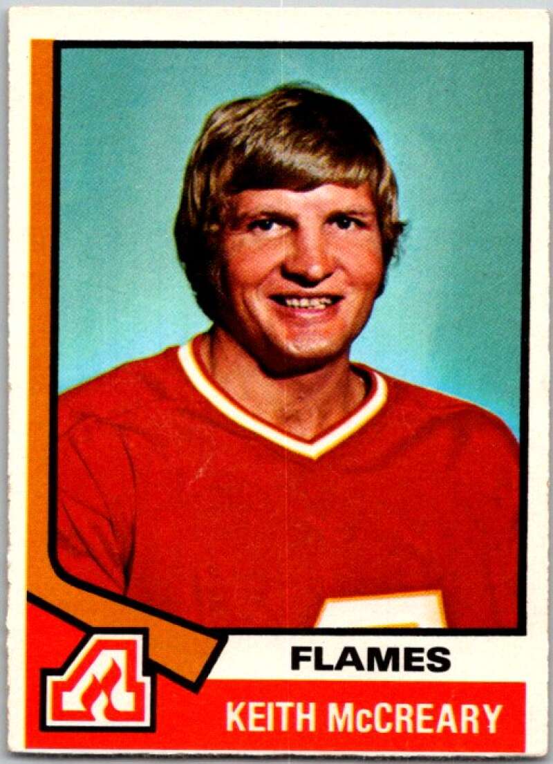 1974-75 O-Pee-Chee #103 Keith McCreary Atlanta Flames V46223