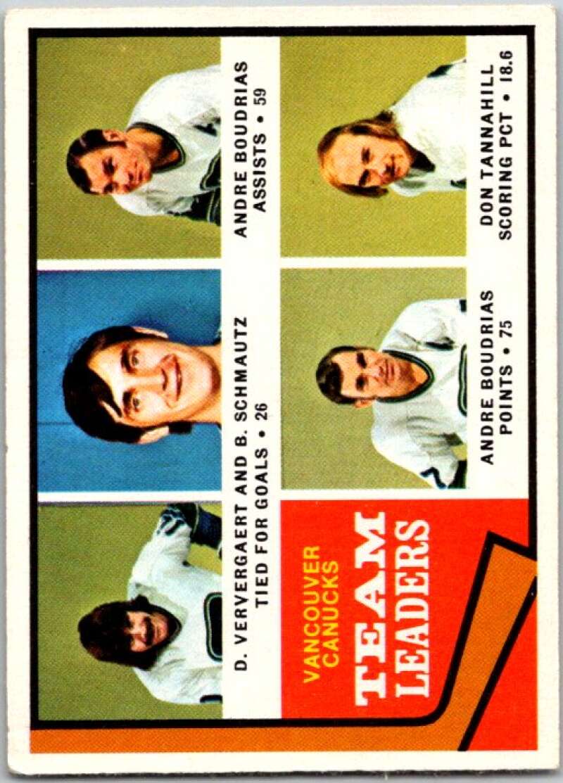 1974-75 O-Pee-Chee #117 Don Tannahill TL Vancouver Canucks V46237