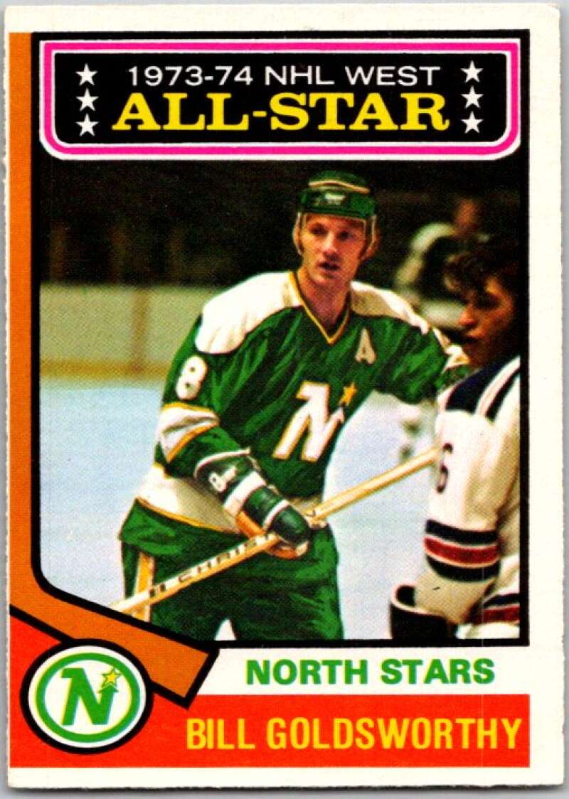 1974-75 O-Pee-Chee #134 Bill Goldsworthy AS V46253