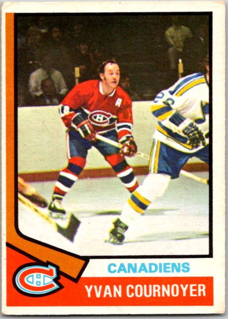 1974-75 O-Pee-Chee #140 Yvan Cournoyer Montreal Canadiens V46259