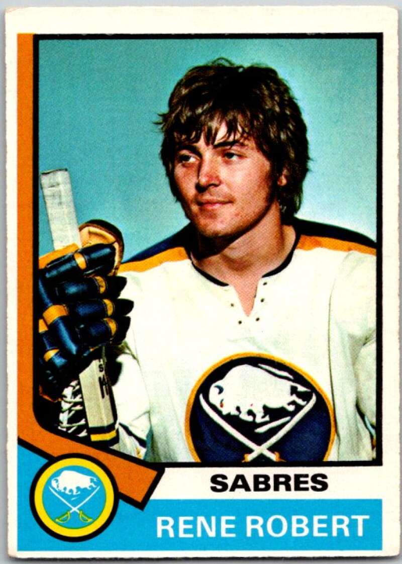 1974-75 O-Pee-Chee #142 Rene Robert Buffalo Sabres V46261