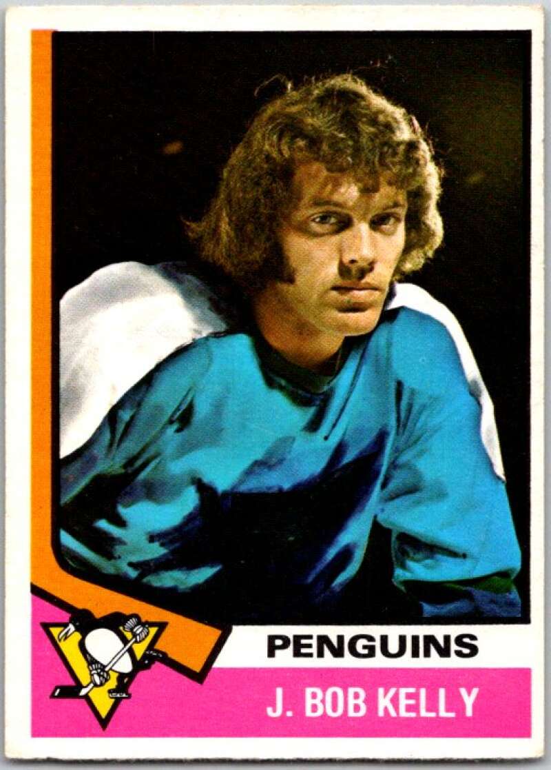 1974-75 O-Pee-Chee #143 J. Bob Kelly RC Rookie Pittsburgh V46262