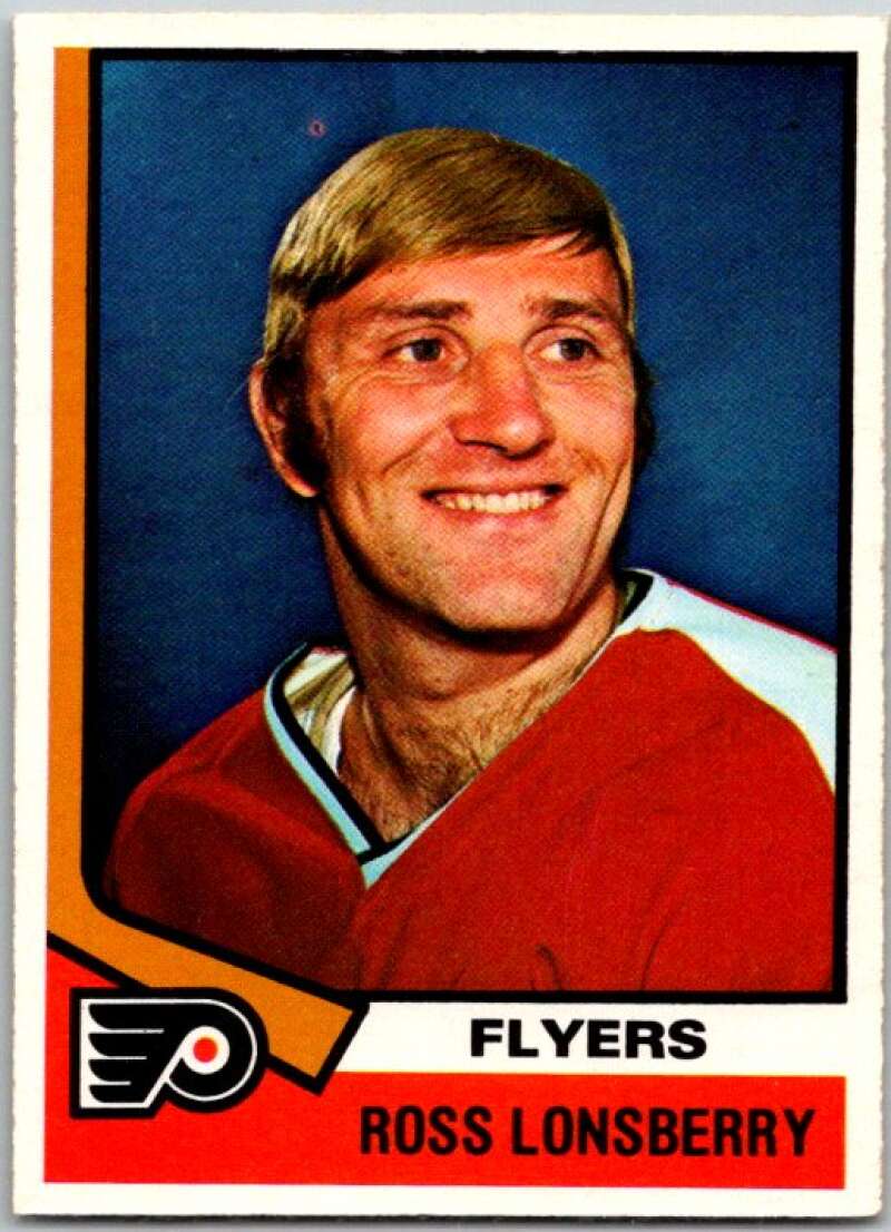 1974-75 O-Pee-Chee #144 Ross Lonsberry Philadelphia Flyers V46263
