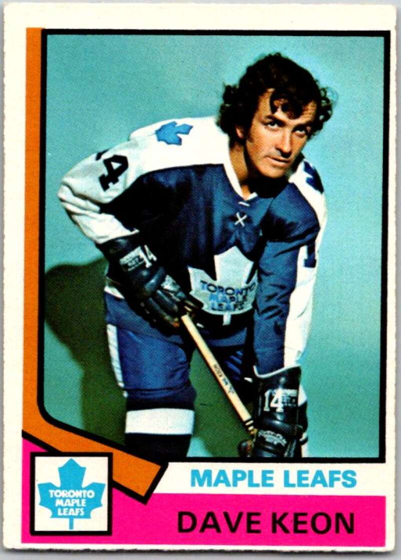 1974-75 O-Pee-Chee #151 Dave Keon Toronto Maple Leafs V46269