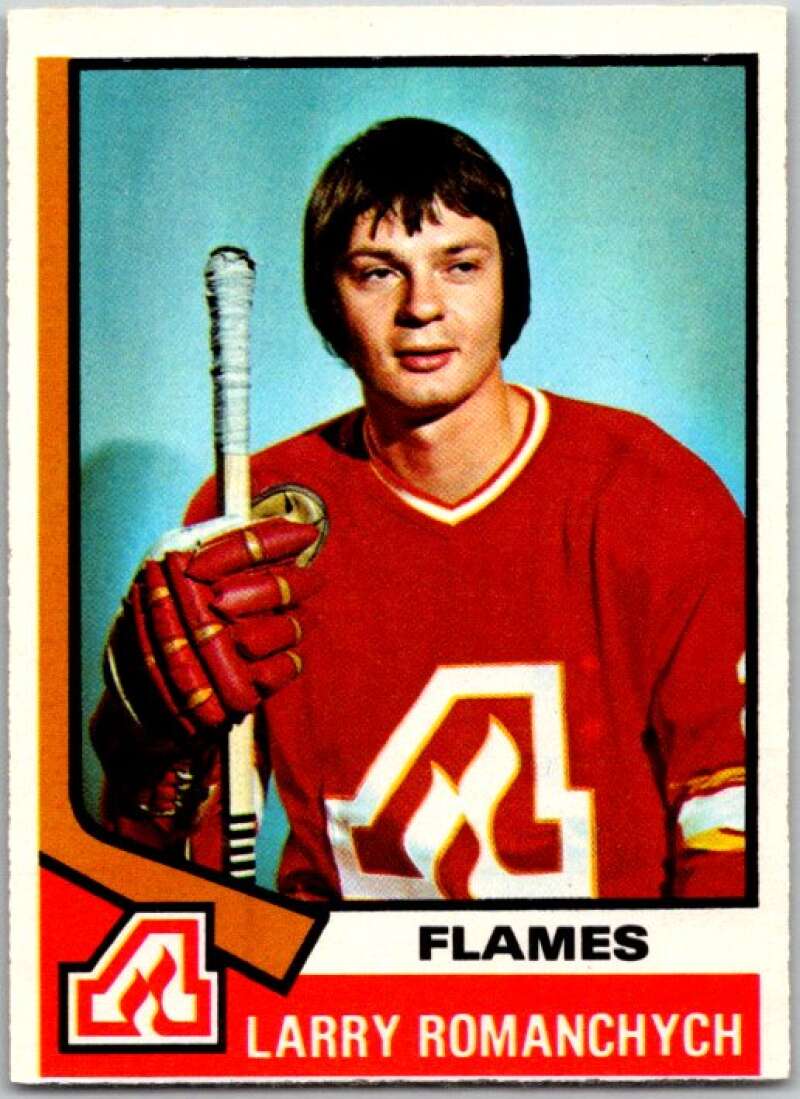 1974-75 O-Pee-Chee #157 Larry Romanchych Atlanta Flames V46274