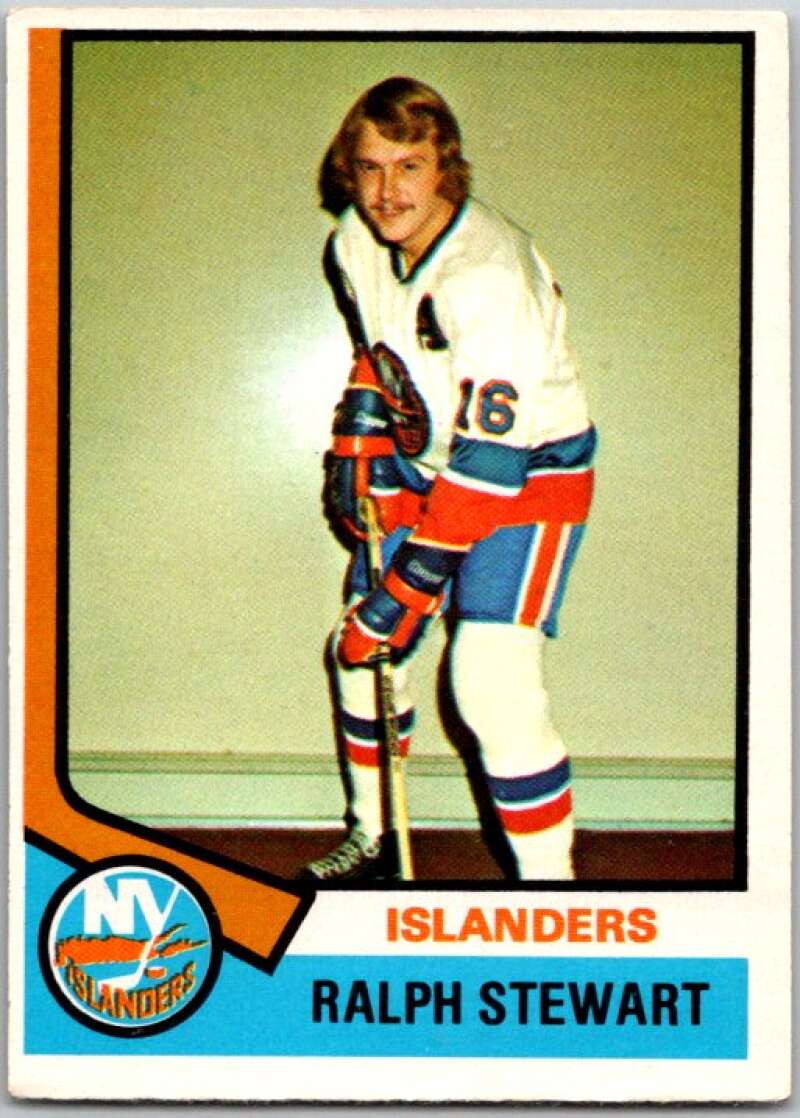 1974-75 O-Pee-Chee #158 Ralph Stewart RC Rookie New York V46275