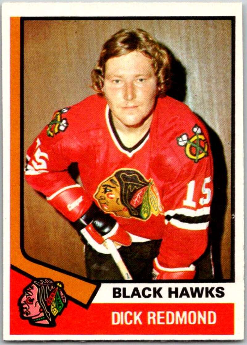 1974-75 O-Pee-Chee #186 Dick Redmond Chicago Blackhawks V46300